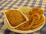 Baked Haddock with Onion Rings